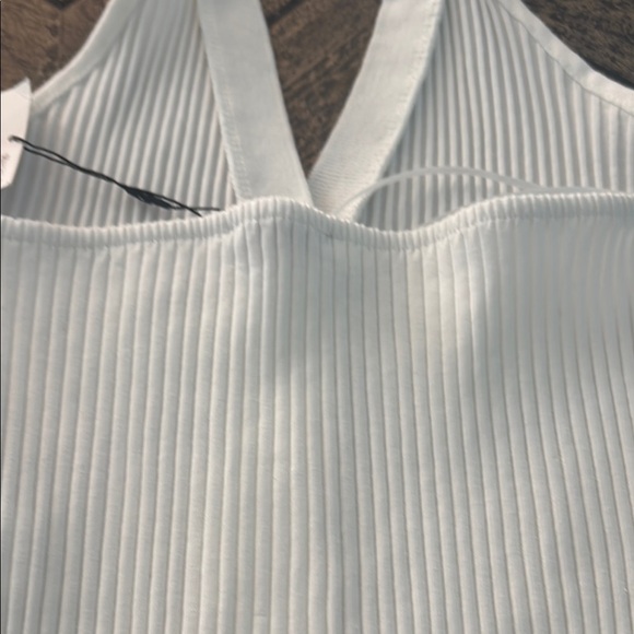 Zara White Halter Button-Front Blouse - Picture 7 of 9